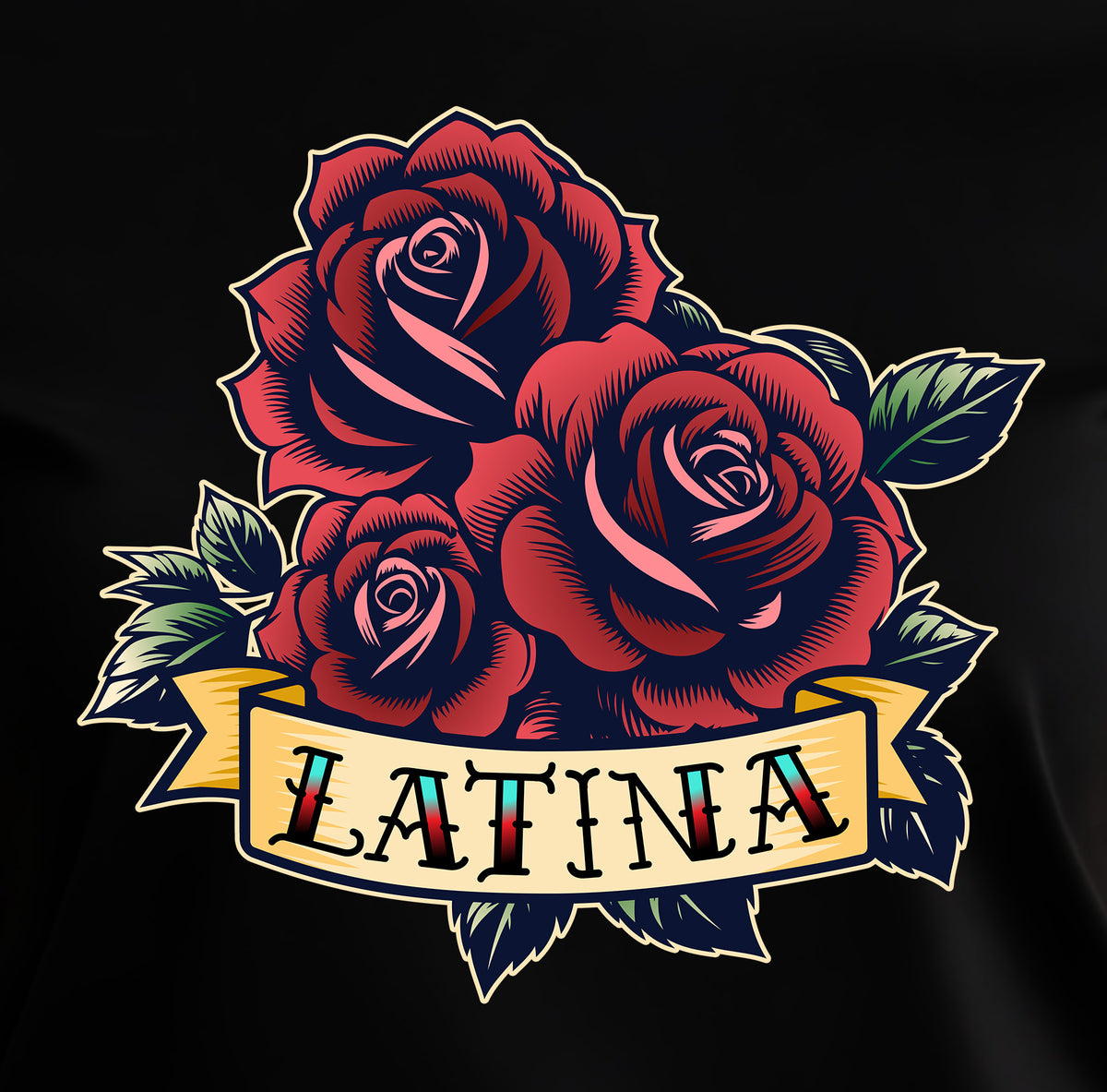 Latina Rosa Ladies Tee - El Designer - Custom Merch