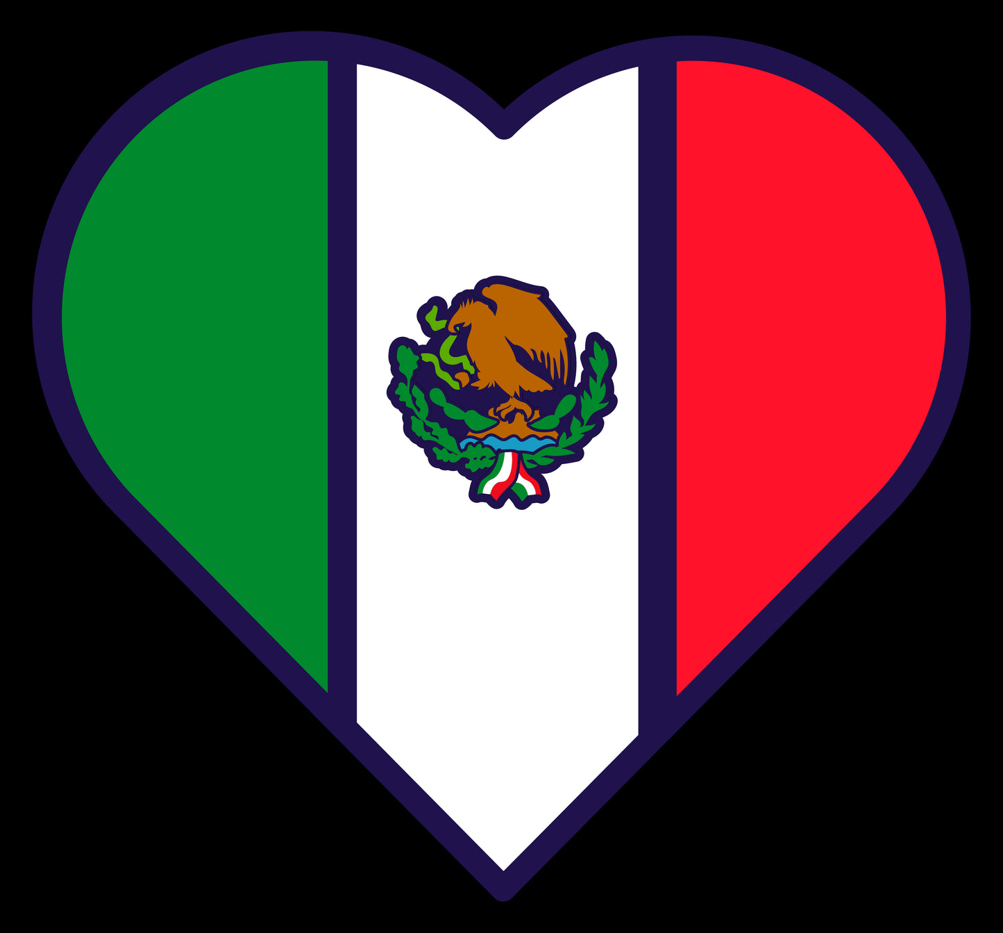 Mexico Heart Ladies Tee