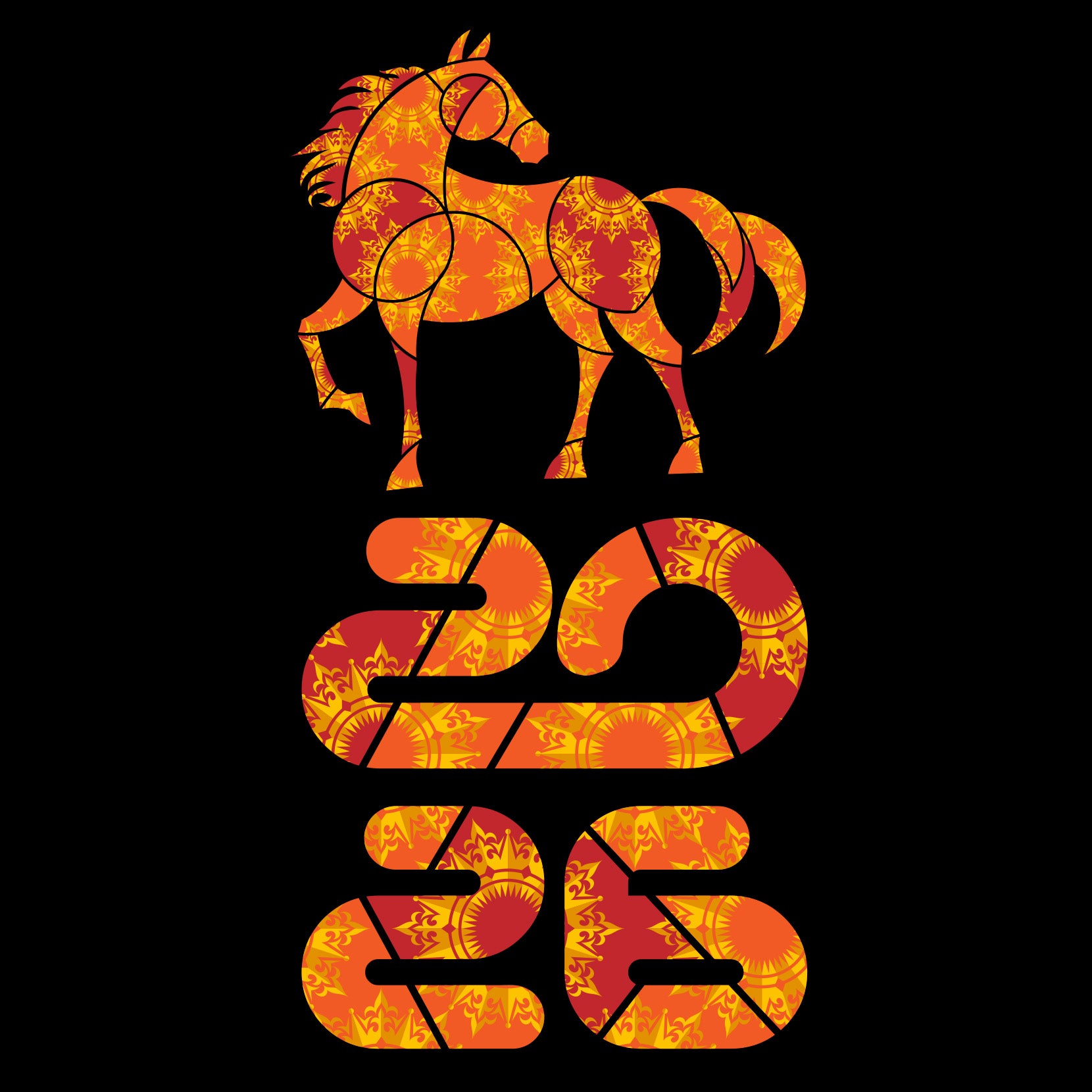Fire Horse 2026 - El Designer - Custom Merch