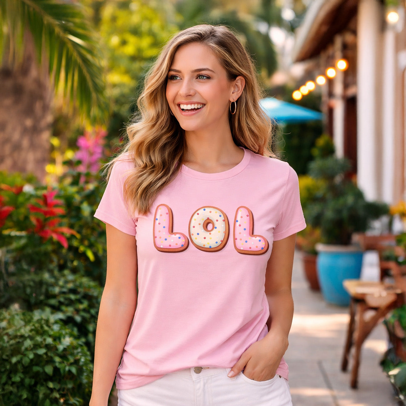 LOL Donut Womens Tee - El Designer - Custom Merch