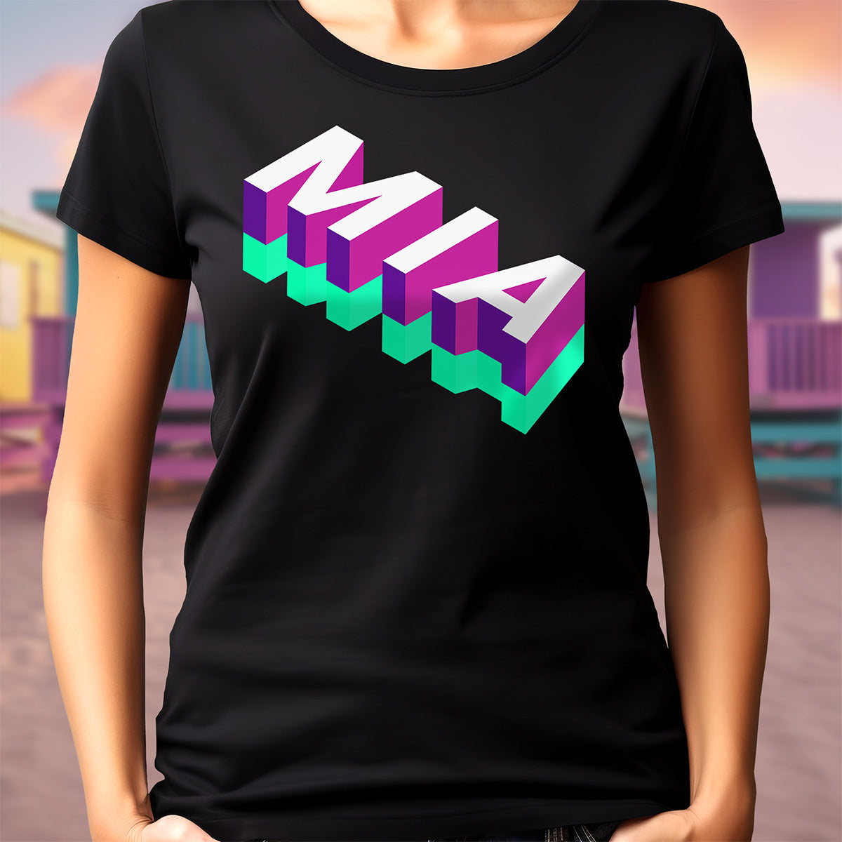 MIA Ladies Tee - El Designer - Custom Merch
