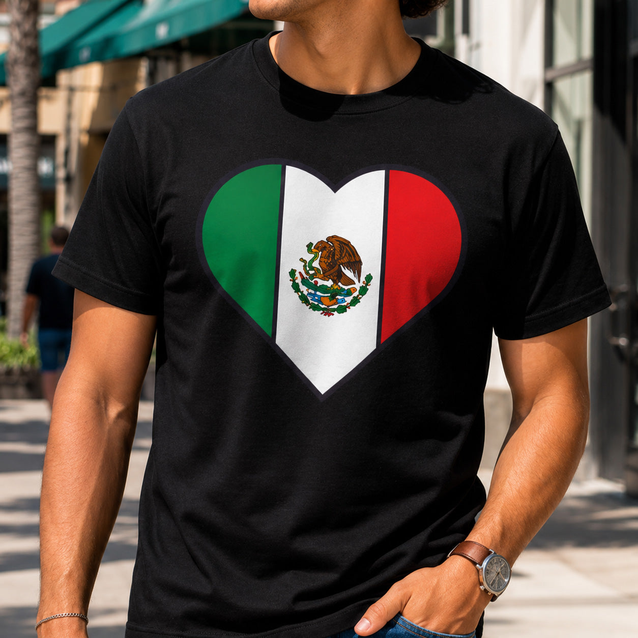 Mexico Heart Mens Tee