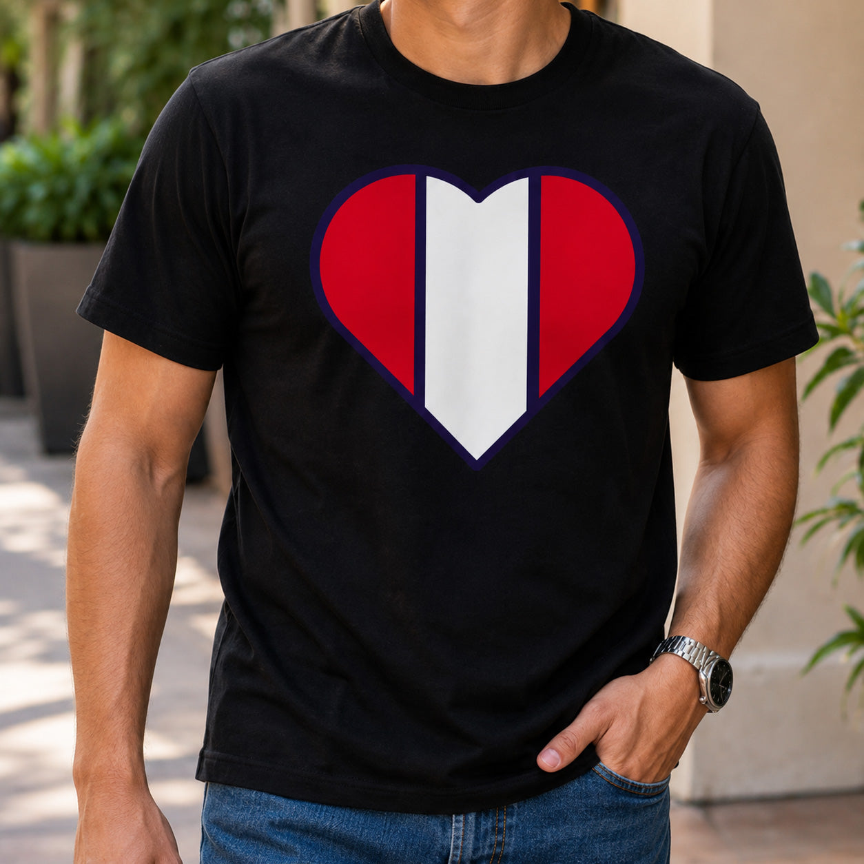 Peru Heart Mens Tee