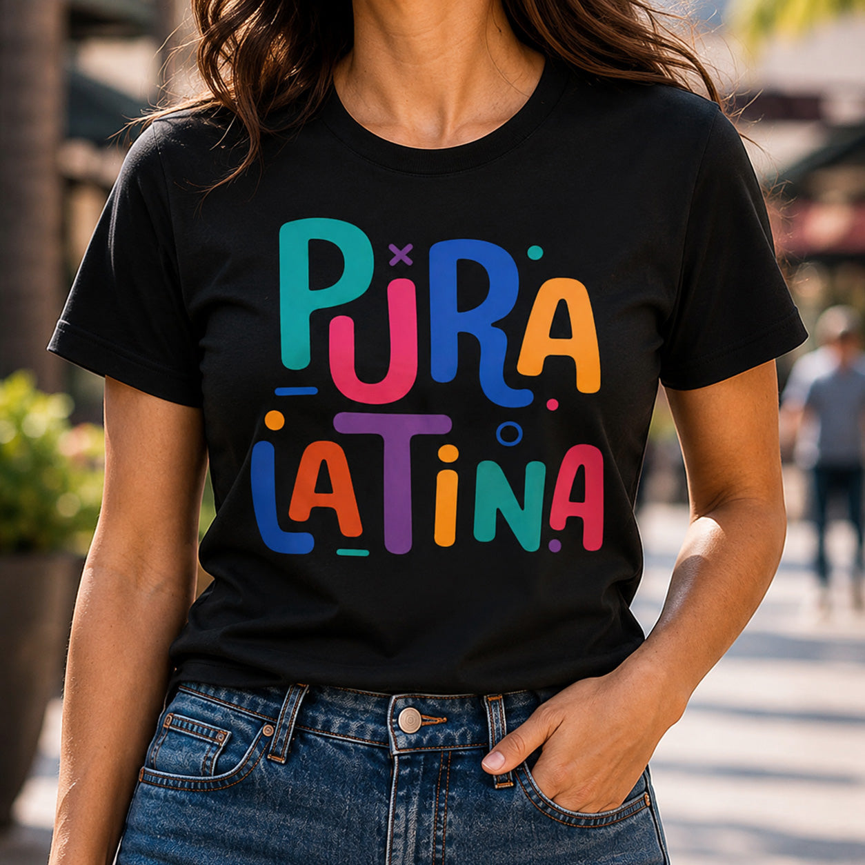 Pura Latina Ladies Tee - El Designer - Custom Merch