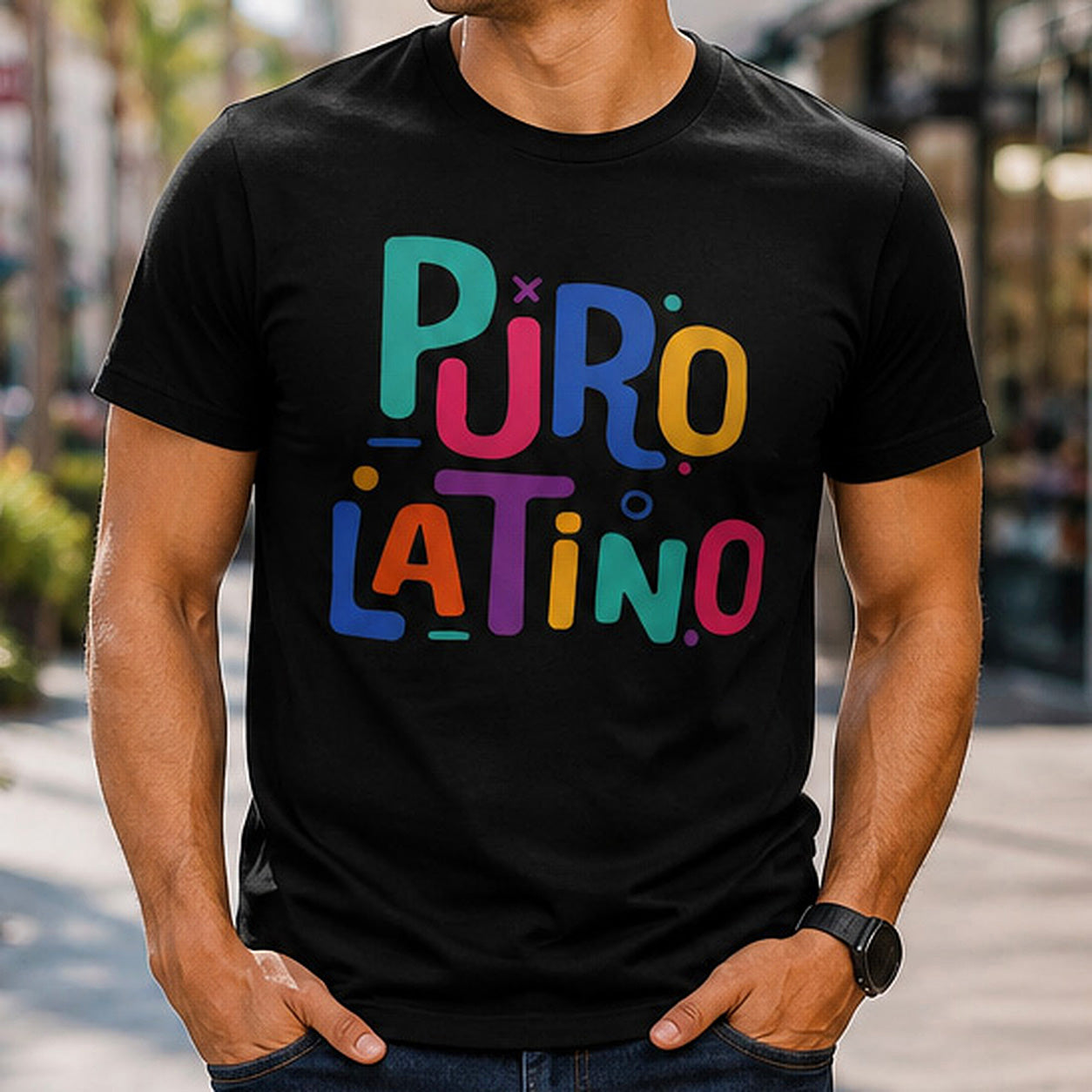 Puro Latino Mens Tee - El Designer - Custom Merch