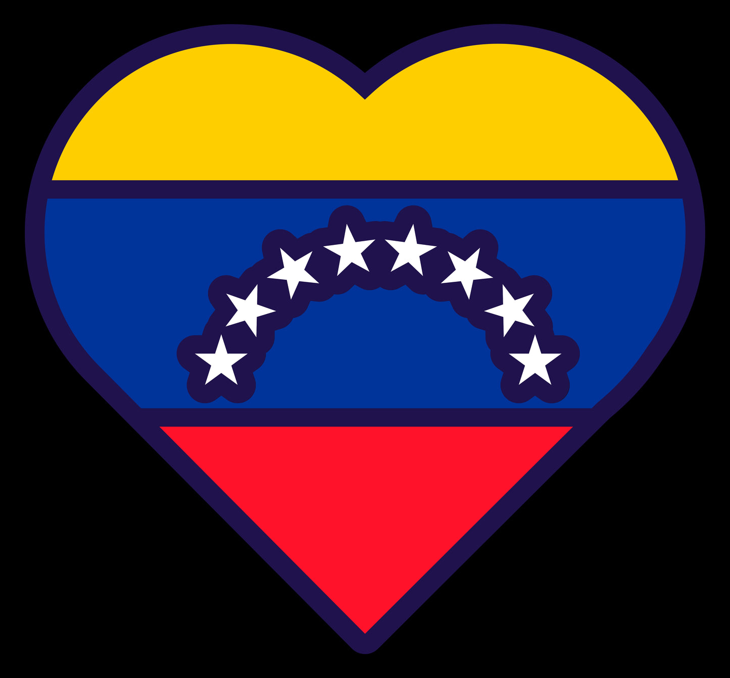 Venezuela Heart Mens Tee
